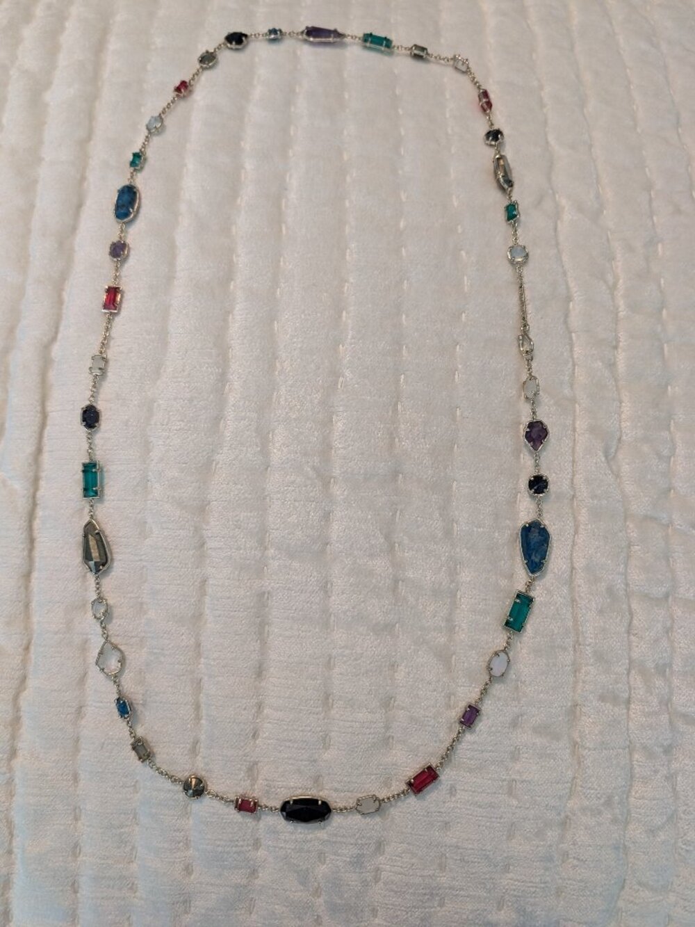 Kendra Scott multicolor stone long necklace